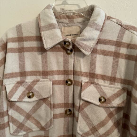 Thread & Supply Tullis Shacket for Women in Cream/Tan - Picture 10 of 13